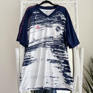 FC Real Madrid Jersey Training Shirt Mens 2XL Soccer Adidas 2020-2021 Pre Match